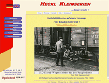 Tablet Screenshot of hecklkleinserien.de